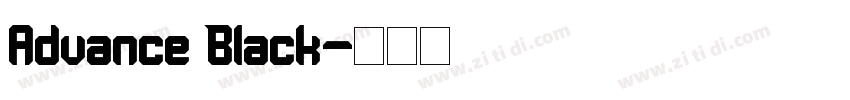 Advance Black字体转换 Advance Black字体转换